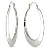 Miadora 50 mm Sterling Silver Hoop Earrings