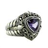 Trillion Amethyst Ring