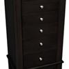 Elegant java finish jewellery armoire