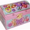 Butterfly musical jewellery box with dome shaped lid