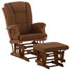 Stork Craft Tuscany Glider/Ottoman-Cognac/Chocolate