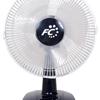 Fusion 12" Oscillating Table Fan - Black