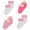 Gerber 4-Pack Ankle Socks Pink