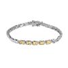 Sterling Silver Genuine Citrine Bracelet