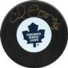 Autographed Puck Carl Gunnarsson Toronto Maple Leafs