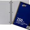Coil Notebooks 3 Hole with Margin 1 Subject, 10-½ x 8, 250 Page