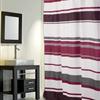 Horizontal Stripe Fabric Shower Curtain