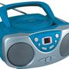 Sylvania SRCD243 Portable CD Player with AM/FM Radio, Boombox (Blue)