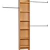 FlexHOME Closet Organizer Tower + Rods, Maple