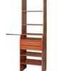 FlexHOME "Alli" Closet Organizer Set - Cherry finish