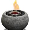 GREY Round Hand Made Terrazzo Garden Burner