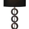 Table Lamp with Four Wood Rings- 32"