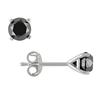 Miadora 1 Carat T.W. Black Diamond Stud Earrings in Sterling Silver