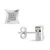 Miadora 0.05 ct Diamond Earrings in 10 K White Gold