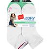 Hanes Dry Womens cushion Ankle sock – 6 pairs