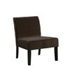 Monarch Brown Crocodile Velvet Accent Chair