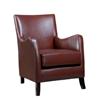 Evans Leather Look Accent Chair