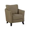 Monarch Taupe Linen Fabric Accent Chair