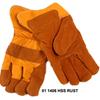 Jemcor, Rust Split Grain Cow SHERPA (BOA) LINED 3 in. Band Top Heavy Duty XL Work Glove...