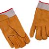 Jemcor, Heavy duty Lined Cowhide Leather band top work Glove, 040383FL
