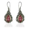 Pearshape Pink Doublet Earring