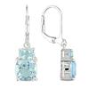 Miadora 6 7/8 ct Sky Blue Topaz Earrings in Silver