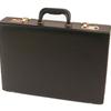 Stebco, Black Leather Look 3.5" Attache Case, 131610BLK