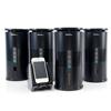 Premium 900MHz Wireless Indoor/Outdoor 4 Speaker System w/ Remote and Dual Power Transmitter, Black