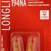 Sylvania Long Life 194NALL Automotive Miniature Bulb, 2 pack