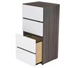 Nexera Allure 3-Drawer Storage Module (220333) - White/Ebony