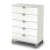 South Shore Sparkling Collection 5-Drawer Chest - Pure White