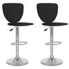 CorLiving High Back Adjustable Bar Stool (B-102-VPD) - Set of 2 - Black