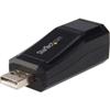 STARTECH COMPACT BLACK USB 2.0 TO 10/100 MBPS ETHERNET NETWORK ADAPTER
