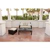 RST Outdoor Deco Collection Love Seat, Ottoman, & Coffee Table 3-Piece Set