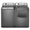 Maytag® 5.3 cu. Ft. Top-Load Washer & 7.3 cu. Ft. Steam Gas Dryer - Graphite