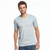 Attitude®/MD Short Sleeve Striped V-neck Tee