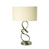 Gen Lite Sublime Antique Brass Table Lamp With Ivory Shade