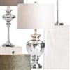 Chrome-plated Glass Table Lamp