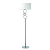 Gen Lite Sublime Chrome Floor Lamp With Ivory Shade