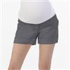 reform jeans™ Cuffed Twill Short With Removable Low Belly Maternity Band