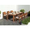 Nelson 7-piece Natural Eucalyptus Dining Set