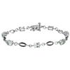 Amour Oval Cut Black Sapphire and Diamond Bracelet (7500001570) - Black