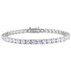 Amour Round Cut White Sapphire Bracelet (7500001579) - White
