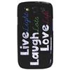 Exian Samsung Galaxy S3 Live Laugh Love Soft Shell Case (S3001) - Black