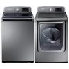 Samsung 5.7 Cu. Ft. Top Load Washer & 7.3 Cu. Ft. Electric Dryer - Stainless Platinum