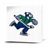 Vancouver Canucks Johnny Canuck Logo Premium Canvas Art (NHL292010124W) - White