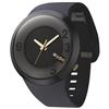 odm 60 Sec Round Analog Watch (DD12701) - Black Silicone Band