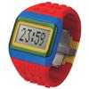 odm Pop Hours Square Digital Watch (JC0115) - Red/Yellow Silicone Band