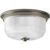 Progress Lighting Archie Collection 2 Light Antique Nickel Flushmount