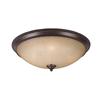 Illumine 4 Light Flush Mount Bronze Finish Scavo Rainbow Glass